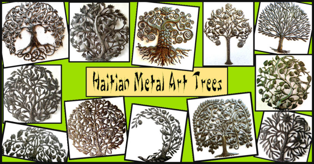 Trees metal wall art - Haitian metal art
