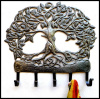 Metal Wall Hook, Tree Design, Haitian Steel Drum Art, Metal Hook