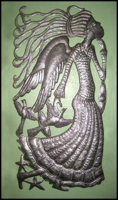 Haitian metal art - Angel