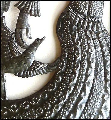 Angel design - Haitian steel drum metal art.