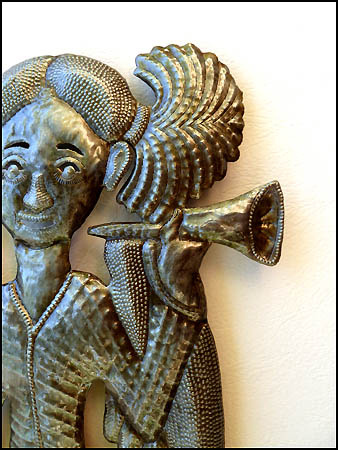 Haitian metal art angel