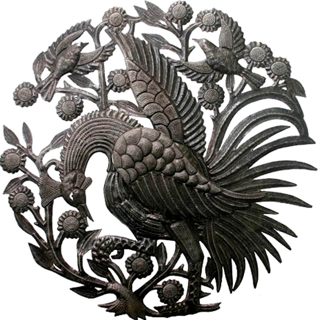 Rooster - Haitian metal art