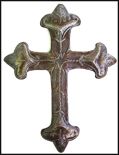  Metal Cross Wall Hanging - Christian Gift - Christian Wall Decor - 12"