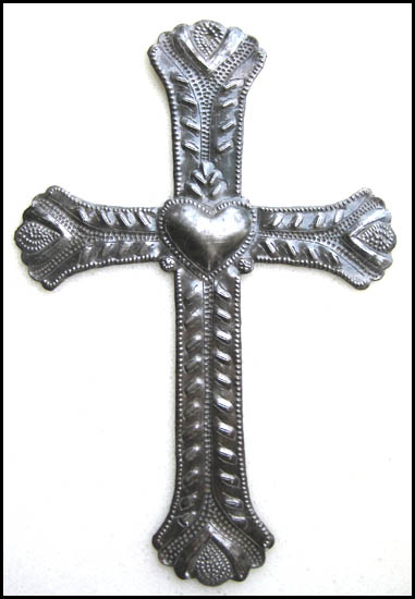 Metal cross wall decor, Christian metal art