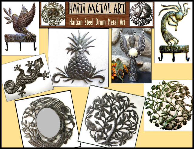 Haiti Metal Art - Recycled steel drums