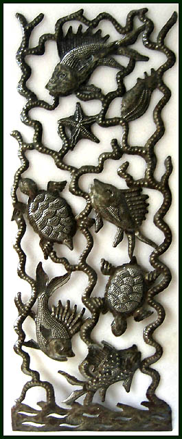 Haitian decorative metal art.
