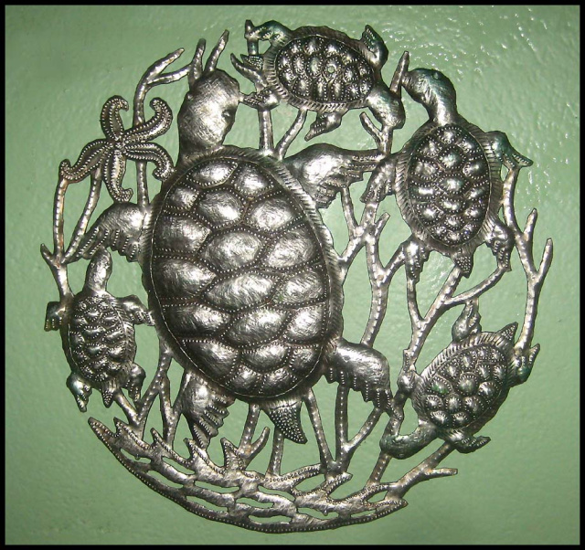 Turtle -  Haiti Metal Art