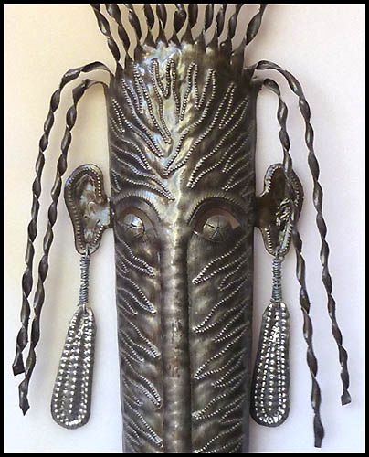 Haitian metal mask