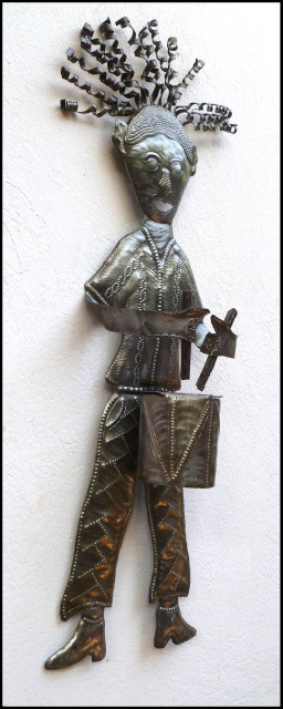 Haitian metal art - steel drum art - drummer