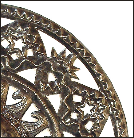 Metal sun wall hanging