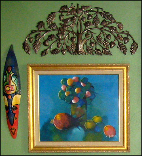 Haitian metal art wall hanging Haitian Recycled steel drum metal art