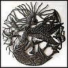 Angel Metal Wall Decor - Handcrafted Haitian Steel Drum Art - Metal Art - 23"