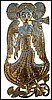 Angel Wall Hanging - Steel Drum Metal Art of Haiti - Haitian Art - 14" x 29"