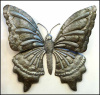 Metal Butterfly Wall Hanging - Metal Art of Haiti - Recycled Steel Drum Art - 33" x 34"