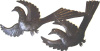 Pair of Birds Metal Wall Decor, Bird Wall Art, Haitian Steel Drum Art - 12 1/2" x 24"