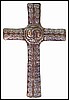 Christian Cross - Metal Cross Design - Haitian Steel Drum Metal Art - 18 1/2"