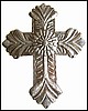 Haitian Metal Cross Wall Hanging, Metal Wall Art, Recycled Steel Drum Art - 12 3/4" 