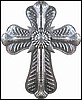 Six Handcrafted Metal Crosses Wall Decor - Haiti Relief -12" x 9 1/2"