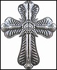 Metal Cross Wall Hanging - Haitian Steel Drum Metal Art - 18" X 14 1/2"