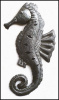 Seahorse Metal Art Wall Hanging,, Recycled Steel Drum, Metal Art of Haiti, Metal Wall Art -  24", 