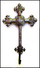  Metal Cross Wall Hook - Coat Hook - Metal Towel Hook -  Haitian Metal Art