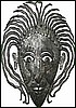 Haitian Mask Design - Steel Drum Metal Art Wall Decor - 24" x 34"