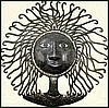 Haitian Steel Drum Metal Art Wall Hanging - Wild Haired Mamma - 24"