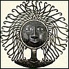 Haitian Steel Drum Metal Art Wall Hanging - Wild Haired Mamma - 24"