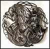 Haitian Metal Art Mermaid Wall Hanging - Haitian Metal Art - Handcrafted Recycled Steel Drum Haitian