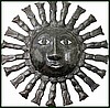 Sun Design, Haitian Metal Drum Art, Haitian Steel Drum Art, Metal Wall Decor,  24"