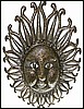 Haitian Face Metal Wall Hanging - Steel Drum Art - 24" x 34"