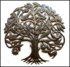 Birds Metal Wall Hanging, Metal Wall Art, Outdoor Metal Wall, Tree and Birds, Haitian Steel Drum Art