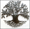 Metal Art Tree Design, Tree of Life, Outdoor Metal Wall Art, Haitian Steel Drum Art, 21" 