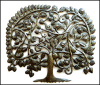 Metal Wall Decor, Tree of Life, Metal Wall Hanging, Outdoor Metal Art, Haitian Metal Art, Steel Drum