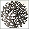 Birds- Tree - Haitian Metal Art Wall Decor - Recycled Steel Drum Art - 24"